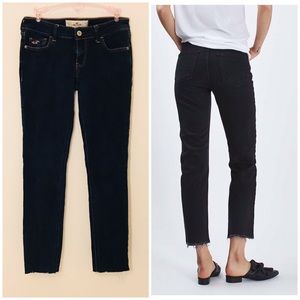 👖Hollister Raw Hem Straight Jeans